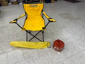 Metal Gas Can & Collapsible Bag Chair