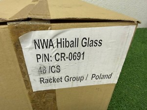 48 Count Case Vintage Northwest Airlines NWA Hiball Glasses