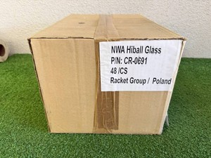 48 Count Case Vintage Northwest Airlines NWA Hiball Glasses