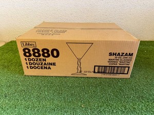 Full Case (12) Shazam 10 oz Martini Glasses