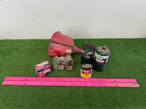 Propane Tanks, Funnel, BBs & Yardsticks