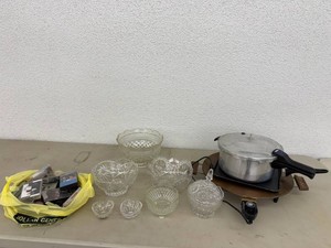 Cassette Tapes, Decorative Glassware & Cooking Items