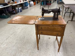 Domestic Sewing Machine in Cabinet