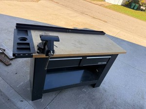 Craftsman Work Bench with Bench Vise 27 x 61 x 37 tall