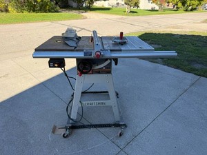 Craftsman 10 Table Saw on Rolling Stand