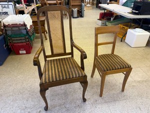 Captains Chair & Smaller Chair (Makeup Desk)