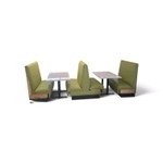 Contemporary Benches & Table Set Perfect for a Lunchroom  Cafe  Coffee Shop Valued at $5999
