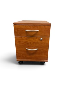 2 Drawer Mobile Pedestal File Cabinet