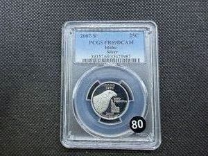 2007-S Proof Silver Idaho Quarter PCGS PR69DCAM - PCGS Price Guide is $25.00