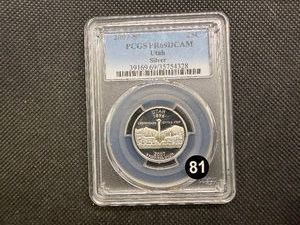 2007-S Proof Silver Utah Quarter PCGS PR69DCAM - PCGS Price Guide is $25.00