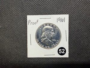 1961 Proof Franklin Silver Half Dollar