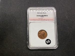 1931 Lincoln Cent CCGS MS65 Red - Greysheet Wholesale Value for an MS65 RB is $80