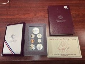 1996 Olympic Silver Prestige Mint Set in Original U.S. Mint Package with COA