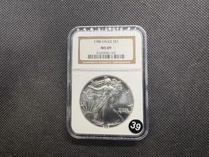 1988 American Silver Eagle NGC MS69
