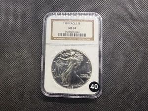1989 American Silver Eagle NGC MS69
