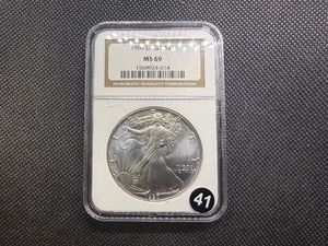 1990 American Silver Eagle NGC MS69