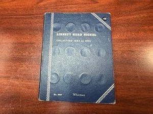 Partial Set of 22 Liberty Head V Nickels in Whitman Book