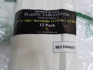 12 pack 54 x 108 Table Covers