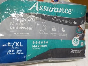 Assurance Mens Underwear size LXL