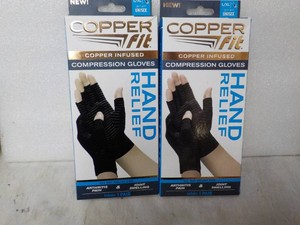 Copper Fit Hand Relief 2 Compression Gloves
