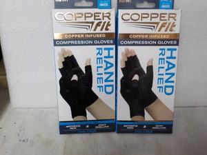 Copper Fit Hand Relief 2 Compression Gloves