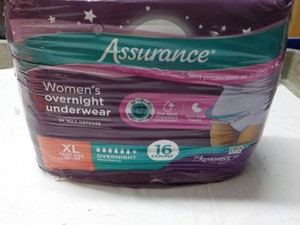 Assurance size XL Womens Overnight Underwear