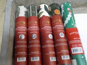 5 rolls Variety Holiday Gift Wrap