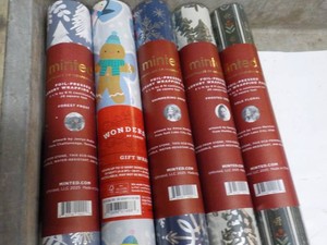 5 rolls Variety Holiday Gift Wrap
