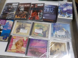 Audio Book, DVDs and CDs