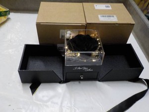 3 Flower Lighted Music Boxes