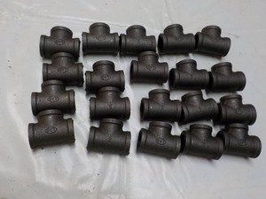 20 pack Niubid 12 Mailable Cast Iron Pipe Tees