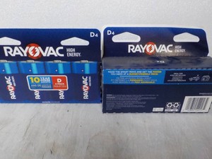 8 Rayovac D Batteries