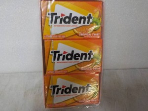 12 Trident 14 Stick each Sugar Free Tropical Twist Gum
