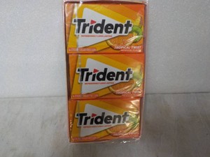 12 Trident 14 Stick each Sugar Free Tropical Twist Gum