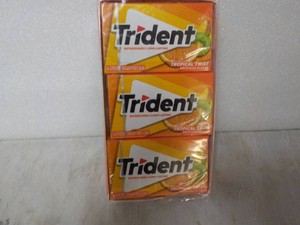 12 Trident 14 Stick each Sugar Free Tropical Twist Gum