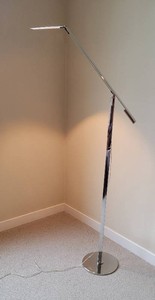 Polished Chrome Koncept Equo LED Floor Lamp by Peter Ng