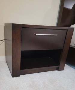 O-Palier Espresso Nightstands, pair