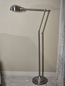 Adjustable Metal Pharmacy Style Floor Lamp