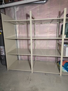 Tall Metal Storage Shelving Unit with Adjustable Shelves