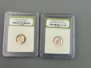 1981S Roosevelt Gem Proof Dime & 2009D BU Roosevelt Dime