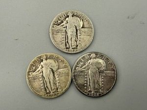 Standing Liberty Quarters 1928, 1928D & 1928S