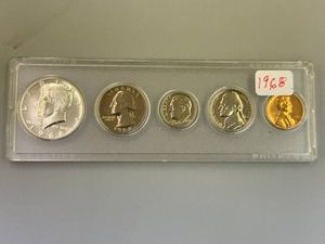 1968 Unc US Coin Set