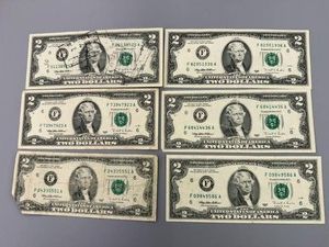 6 1995 $2 Notes F6