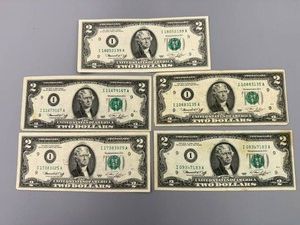 5 1976 I9 $2 Notes