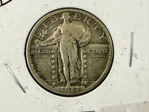 1917D Standing Liberty Type 2 Quarter VG