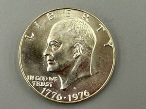 1976S Silver Clad Ike Dollar