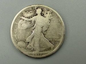 1917D (on Obverse) Walking Liberty Half Dollar
