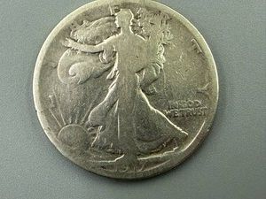 1917D (on Reverse) Walking Liberty Half Dollar