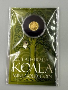 2013 Australian Koala Mini Gold Coin .5 gram .9999 Gold