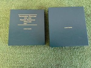 Archival Quality Book Sacagawea Dollars 2000-2008, Native American Dollars 2009- (77 Coins)